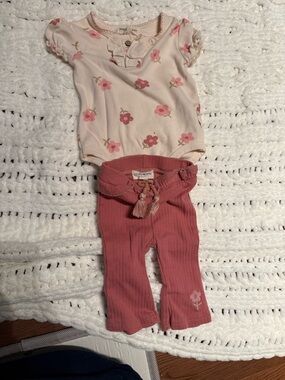 Rabbit + Bear organic two piece outfit